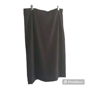 Vtg 80s Briggs skirt size 14 chocolate brown soft